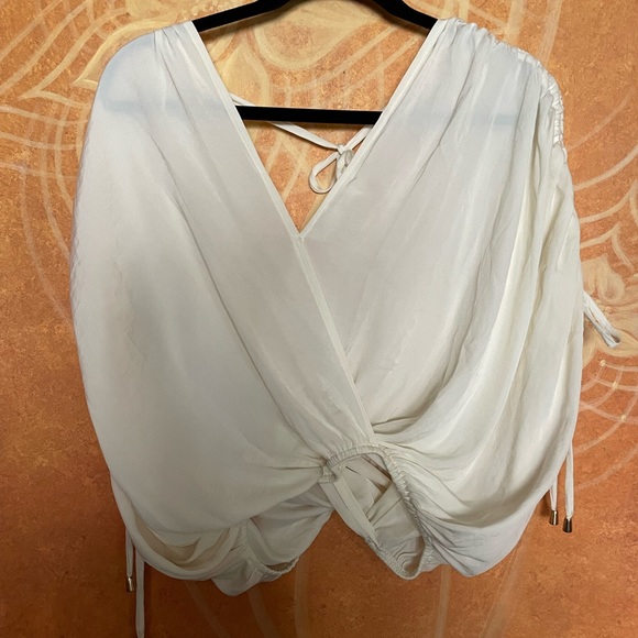 FREE PEOPLE Pearl Rachel Silky Top Small NWOT - Picture 1 of 3